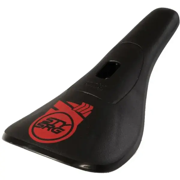 Selim BMX Stay Strong Fast Chevron Plastic (Preto/Vermelho)