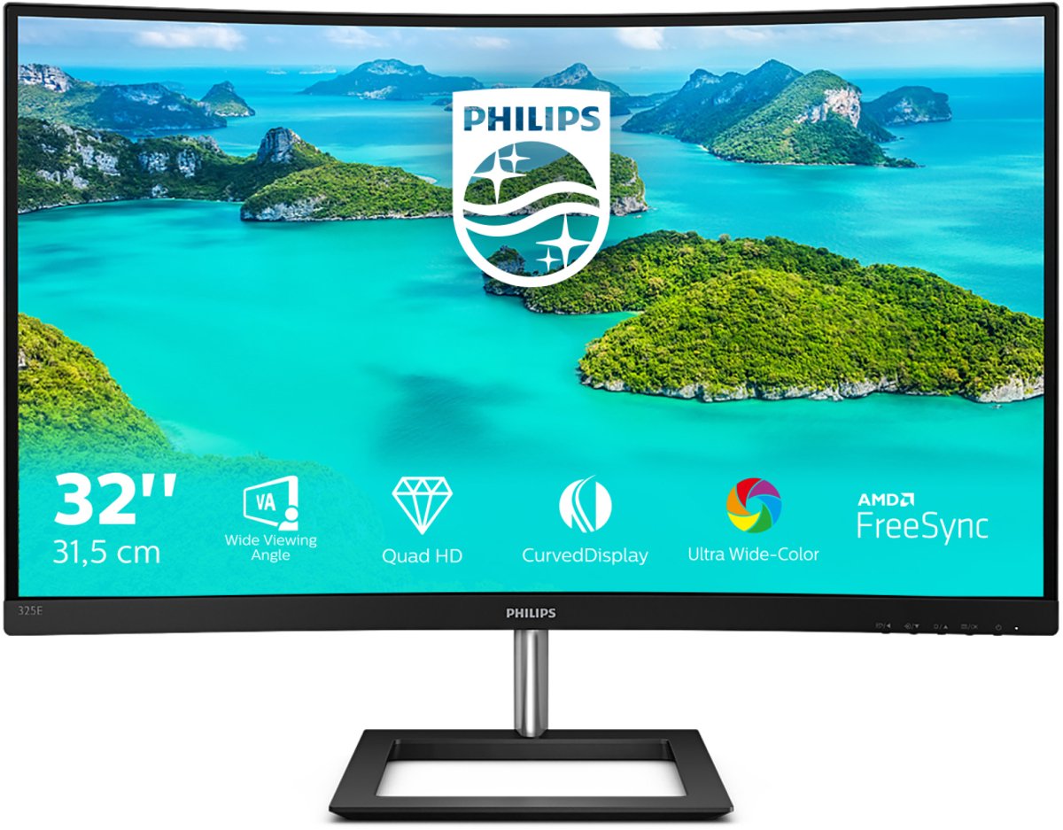 Philips 32 Gaming Curvo 2560*1440 Hdmi, Display Port, Vga 325E1C/00