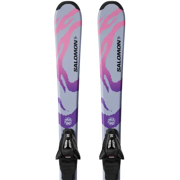 Skis Para Crianças Salomon Qst Cosmic Sky M + C5 GW (120cm - Azul)