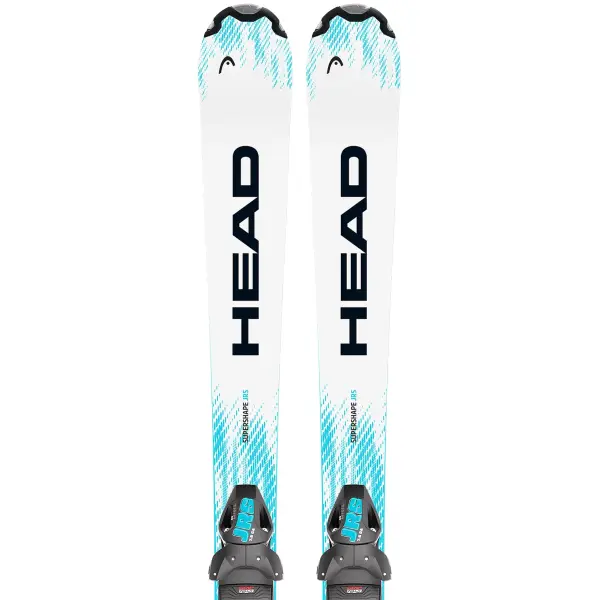 Esquis Júnior Head Supershape Jrs + JRS 4.5 GW (130cm - Branco)