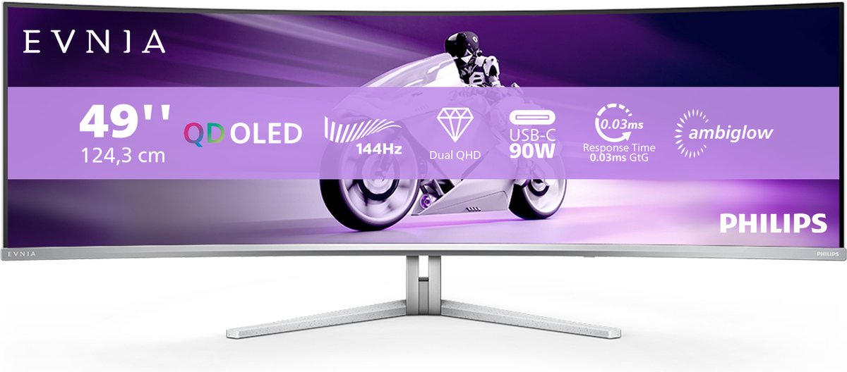 Philips 48,8 Qd-Oled Curvo 32:9 5120X1440 49M2C8900L/00