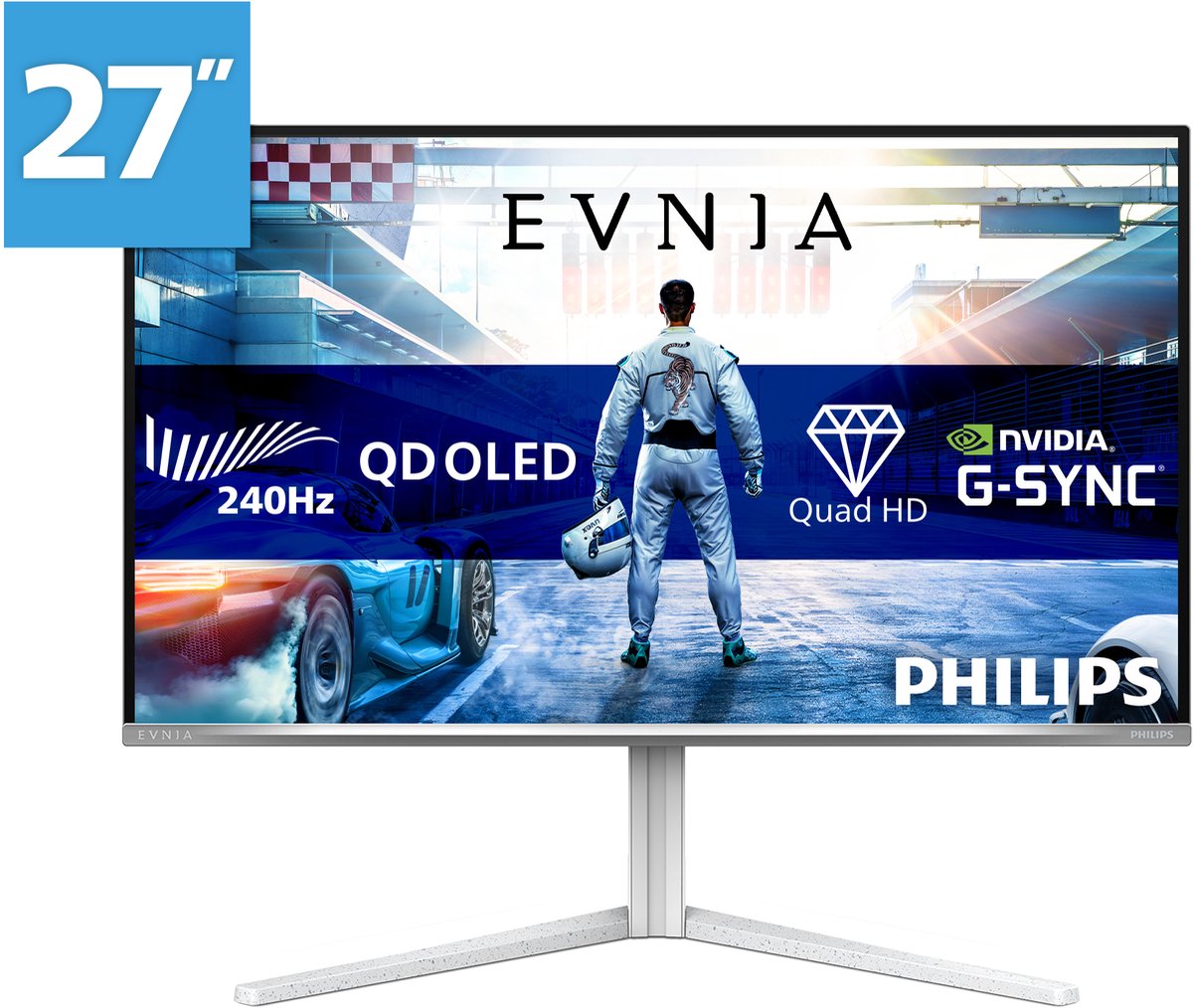 Philips 27 16:9 Qd-Oled 2560X1440 240HZ Pivot Hdmi Dp USB 27M2N6501L/00