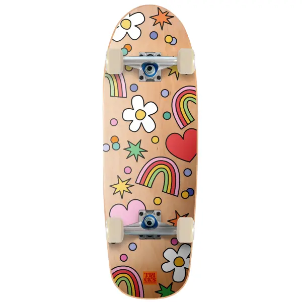 Skate Criança Tricks Fun Soft Top (8.25" - Castanho)