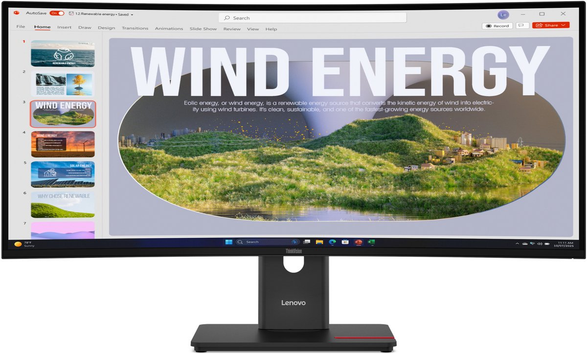 Lenovo Thinkvison T34WD-40 VA/WQHD/HDMI,DP,USB-C(96W)ETH 64AEGAT1EU