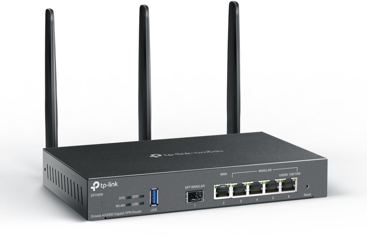 Tp-Link Omada AX3000 Gigabit Vpn Router, 1× Sfp Wa ER706W
