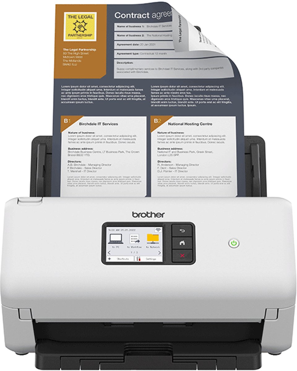 Brother Scanner Documentale - A4 35PPM/70IPM ADS4550WUN1