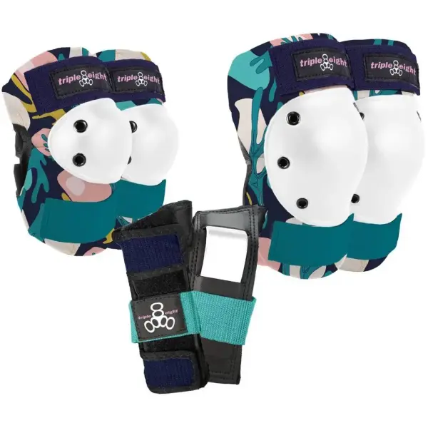 Triple Eight Skate Pads Pacote de 3 (L - Floral)