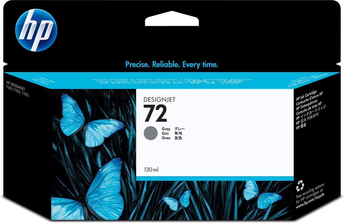 Hp 72 130ML Gray Ink Cartridge C9374A