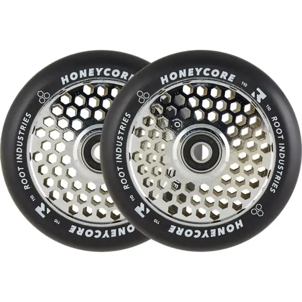 Rodas Trotinete Freestyle Root Honeycore Black 110mm Pacote de 2 (110mm - Mirror)