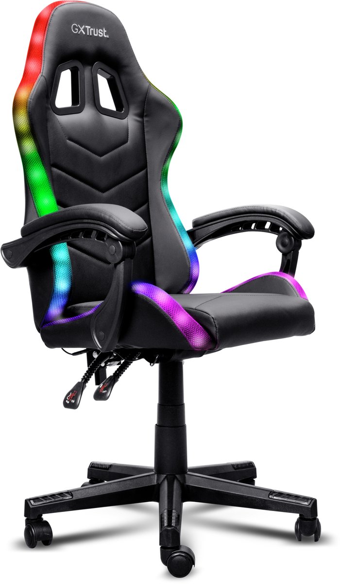 Trust Sedia Gaming Con Illuminazione LED Rgb - Gxt 704 Roniq Nero 25979