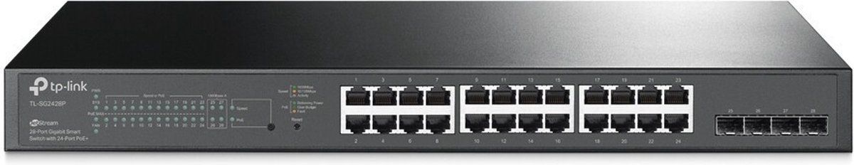 Tp-Link Jetstream 24 Porte Gigabit POE/POE+4 Sfpgbit SG2428P