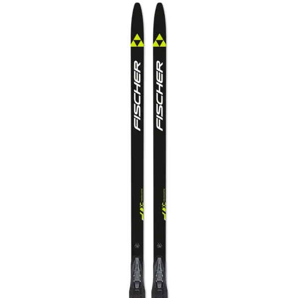 Ski De Fundo Clássicos Fischer Twin Skin Active + Fixações (204cm - Preto)