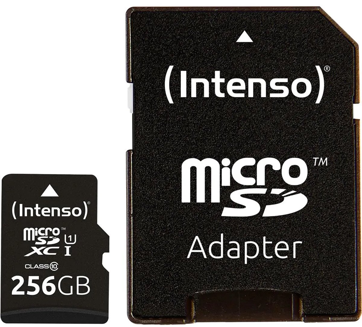 Intenso Memory Card Micro Sd 256gb Uhs-I Premium Up To 90 MB/S 3423492