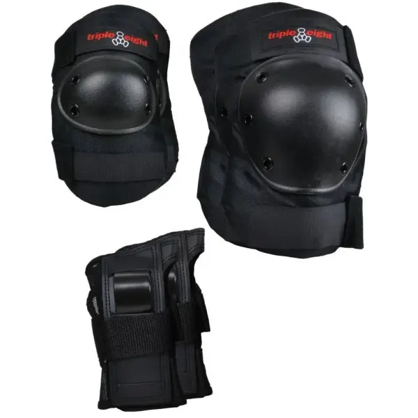 Skyddsset Triple Eight 3-Pack (L - Svart)