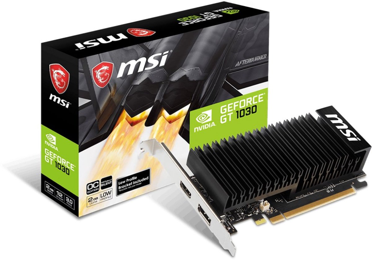 Msi Vga Geforce Gt 1030, 1030 2ghd4 Lp Oc, 2GB Gddr4, DP/Hdmi 1030 2ghd4 OC