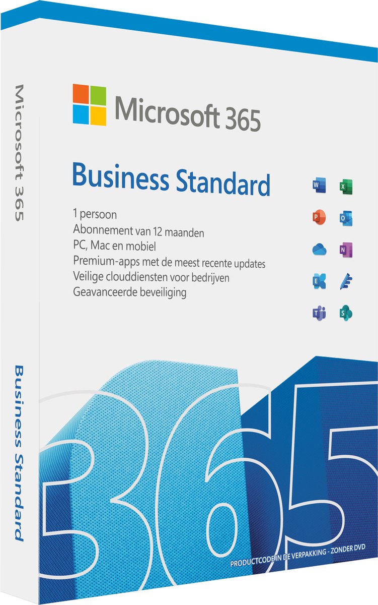 Microsoft 365 Business Standard Retail Sub 1 Year KLQ-00679 Ex KLQ-00468