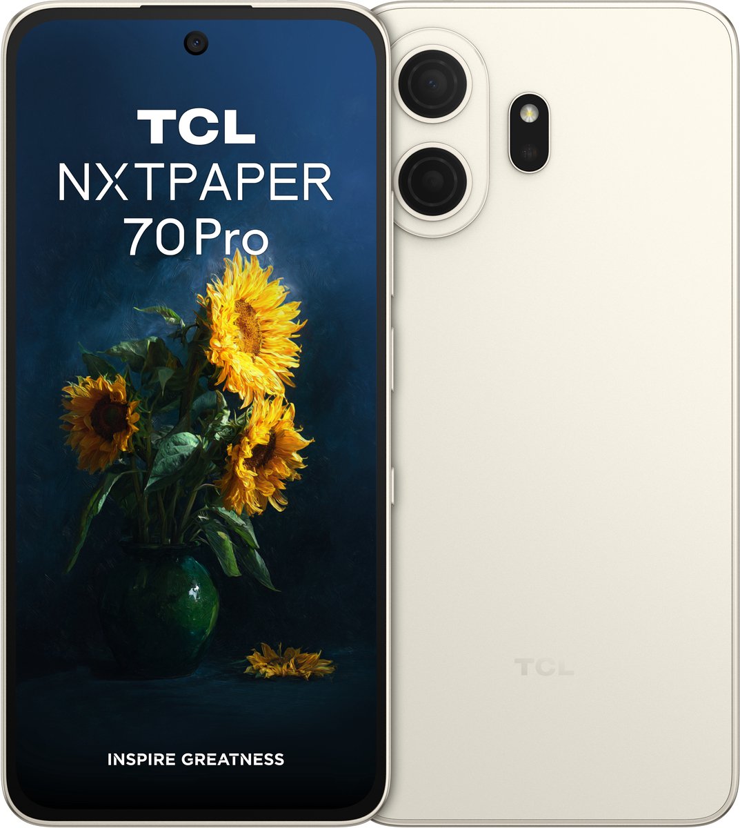 Tcl Smartphone Nxtpaper 70 Pro 256gb Version Nebula Gold T807d1-2blca112