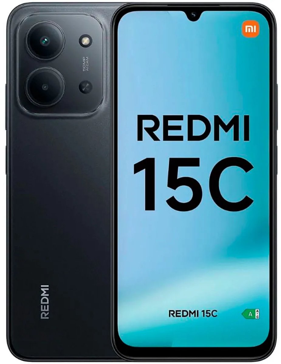 Xiaomi Smartphone Redmi 15C 4+128gb 6.9 4G Midnight Black Ds Mzb0koaeu