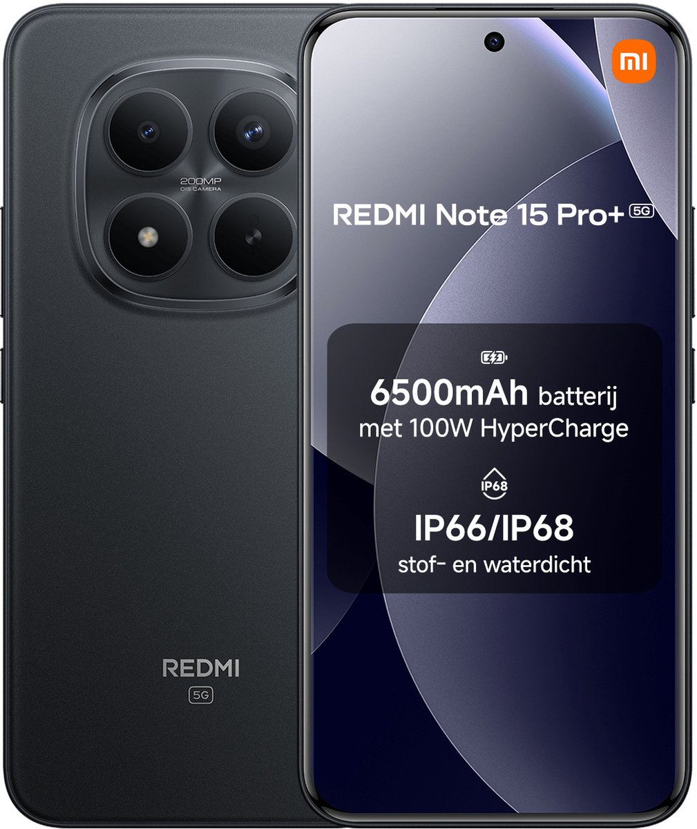 Xiaomi Smartphone Redmi Note 15 Pro+ 5G 8+256 Black Mzb0mi4eu
