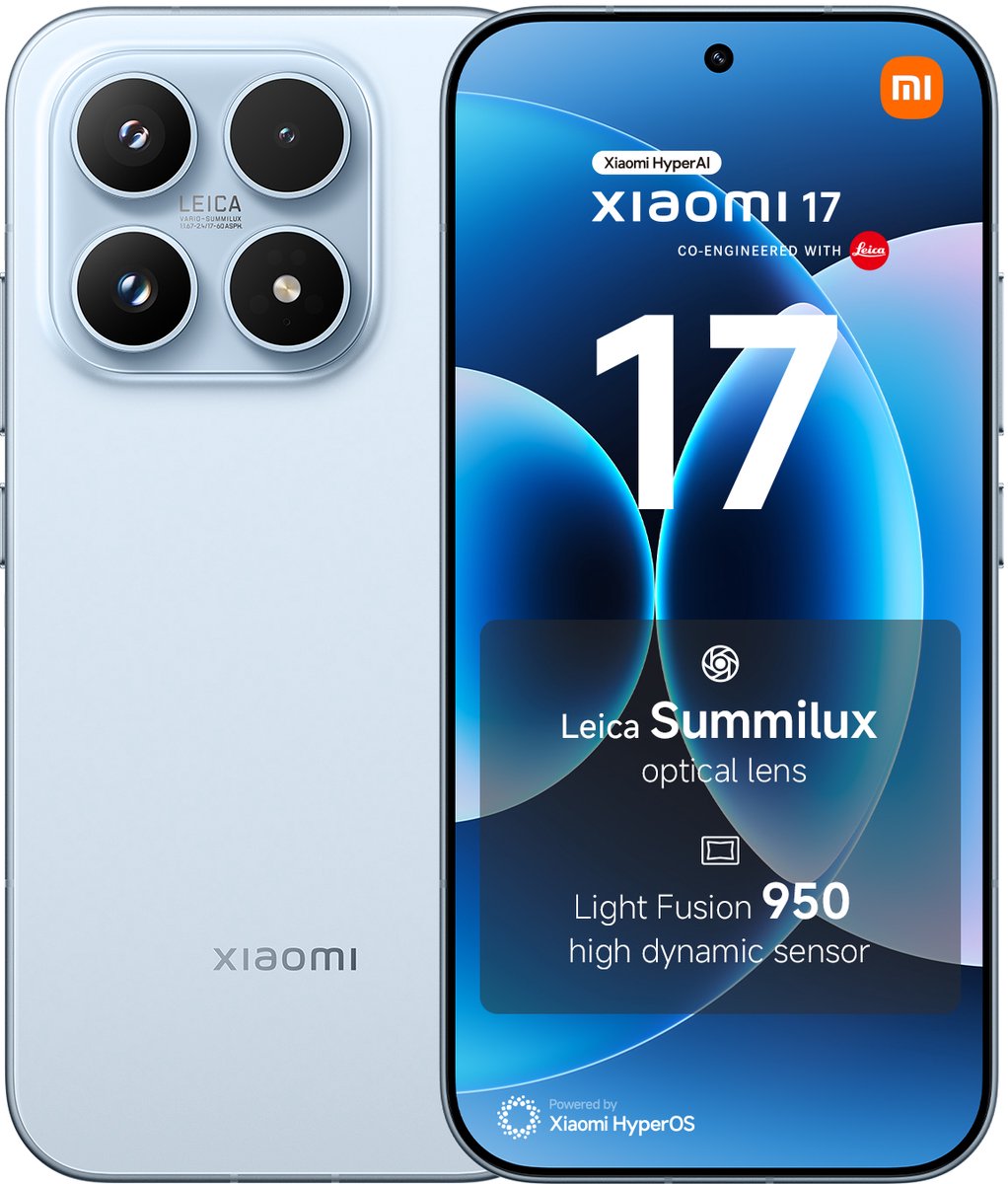 Xiaomi Smartphone 17 12+512 Ice Blue Mzb0mlweu