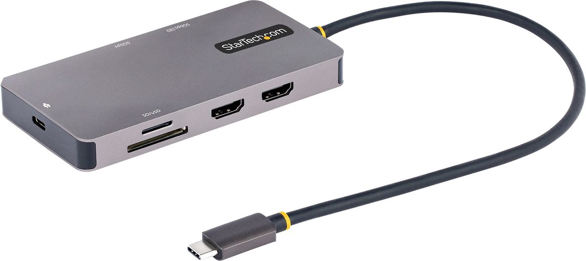 Startech Adattatore Multiporta USB C 2xHDMI/100W PD/Hub USB A/SD/GbE 120B-USBC-MULTIPORT