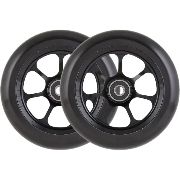 Tilt Durare Spoked Sparkcykel hjul 2-Pack (120mm - Svart)