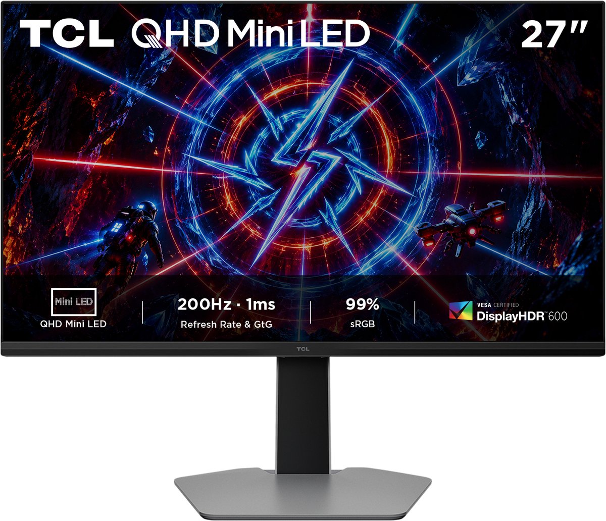Tcl 27P2A Mini LED Gaming Monitor 27 Pollici 27P2A