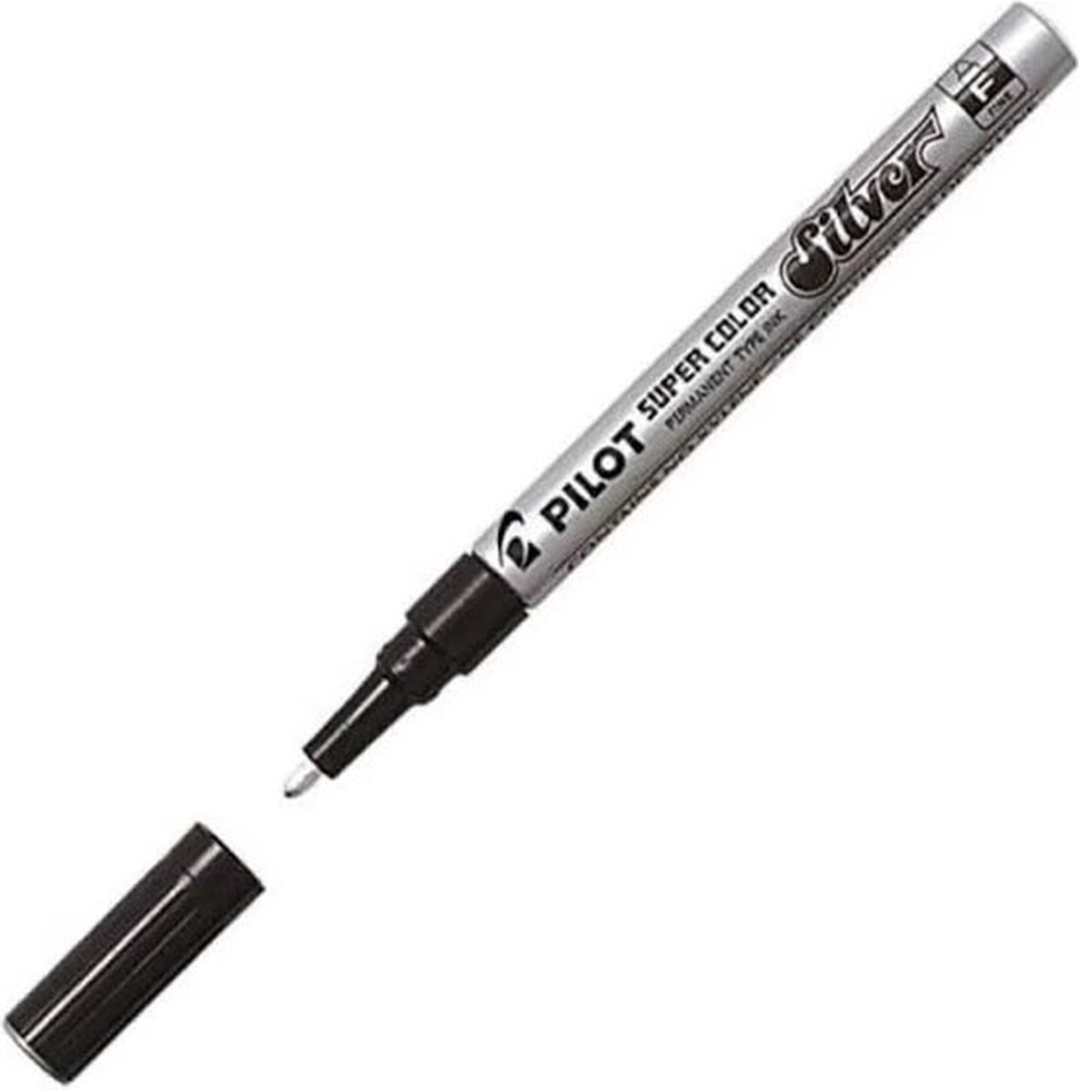 Pilot Marker Fine Silver Argento Punta Tonda 3 0 Mm Tratto 1 0 (conf.12) 002436