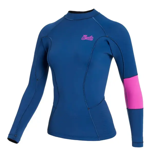 Rash Guard Mystic Lunar L/S Vest Neoprene 2mm Womens (XS - Summer Blue)