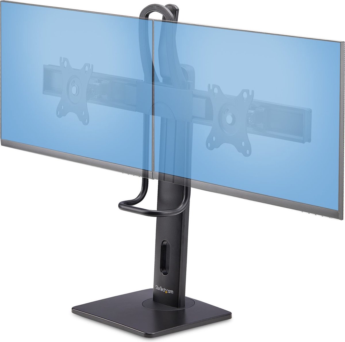 Startech Supporto Per 2 Monitor Da 27 Vesa Con Barra Trasversale 2MC1S-MONITOR-STAND