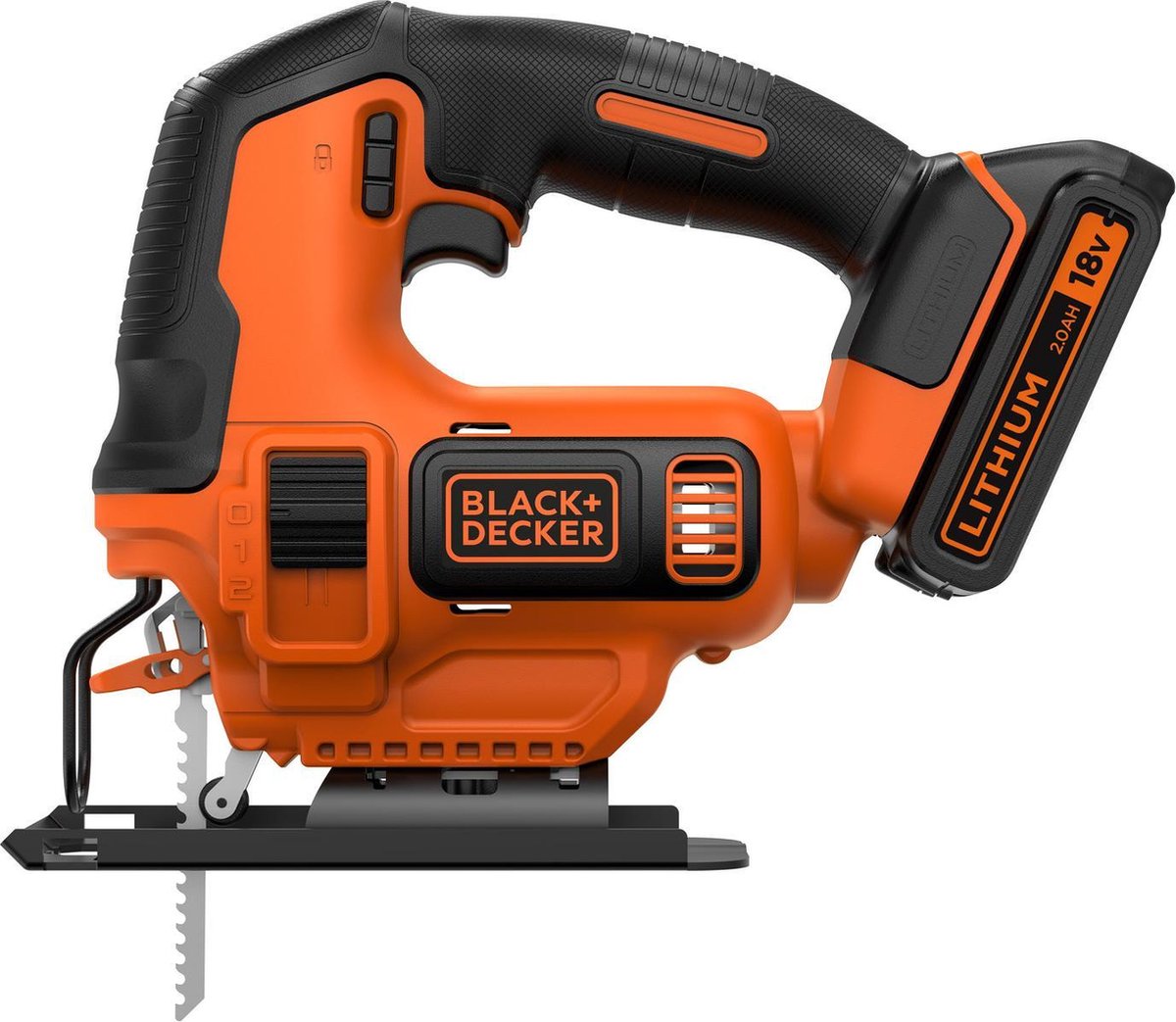 BLACK+DECKER Sierra de Calar a Batería Inalambrico 18 V 2.0Ah BDCJS18