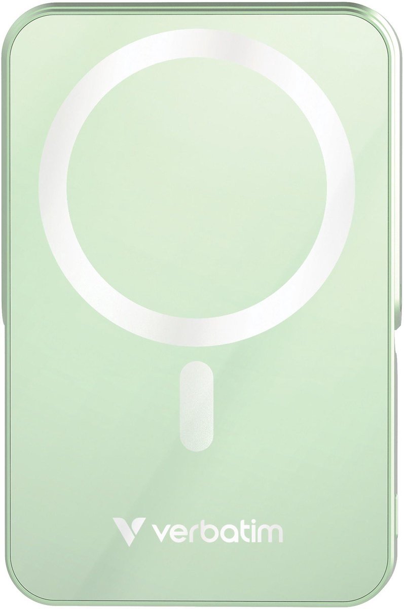 Verbatim Power Bank 10000MAH Mag Safe Green 32259