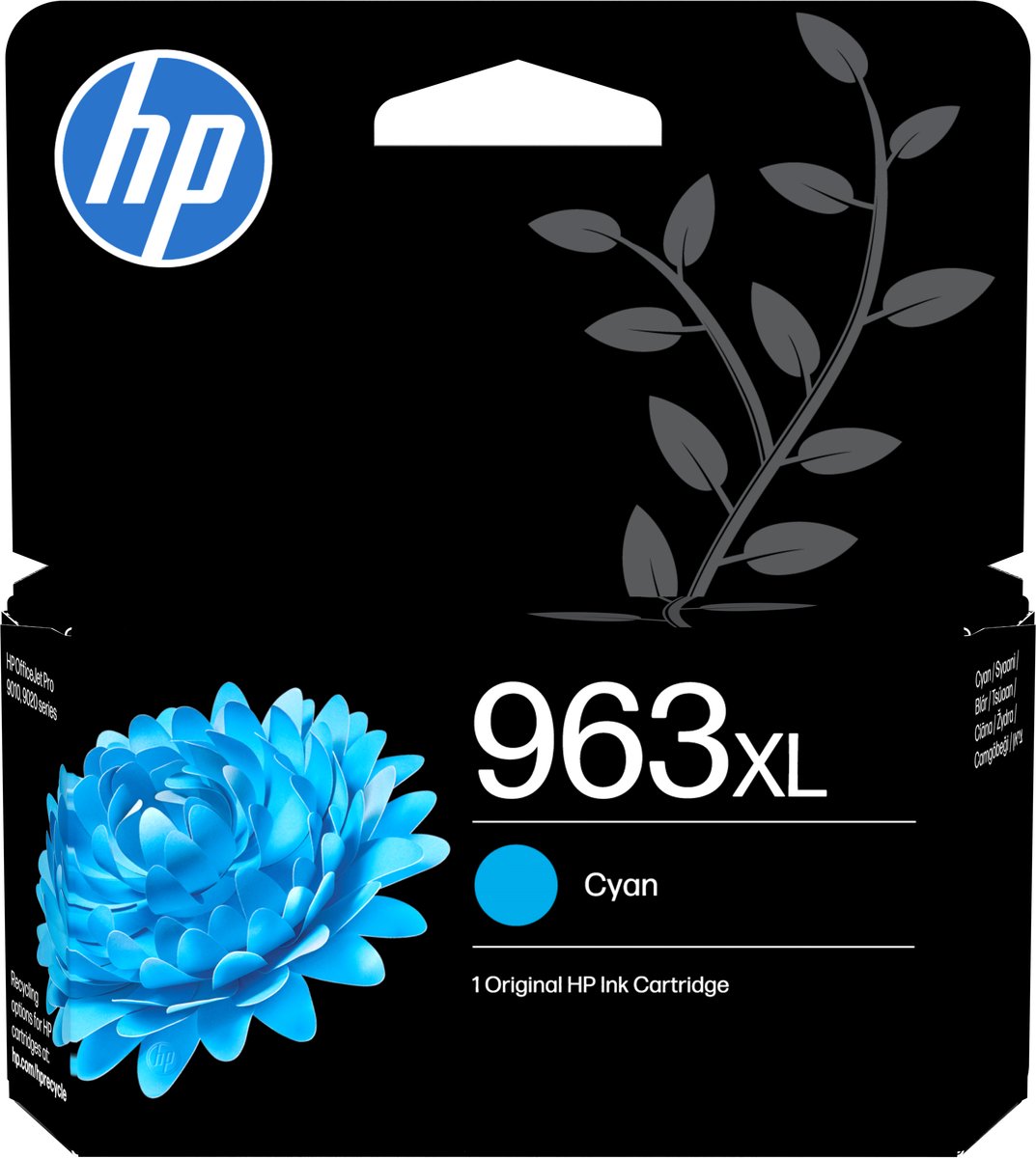 Hp 963XL High Yield Cyan Original Ink Cartridge 3JA27AE#LS1