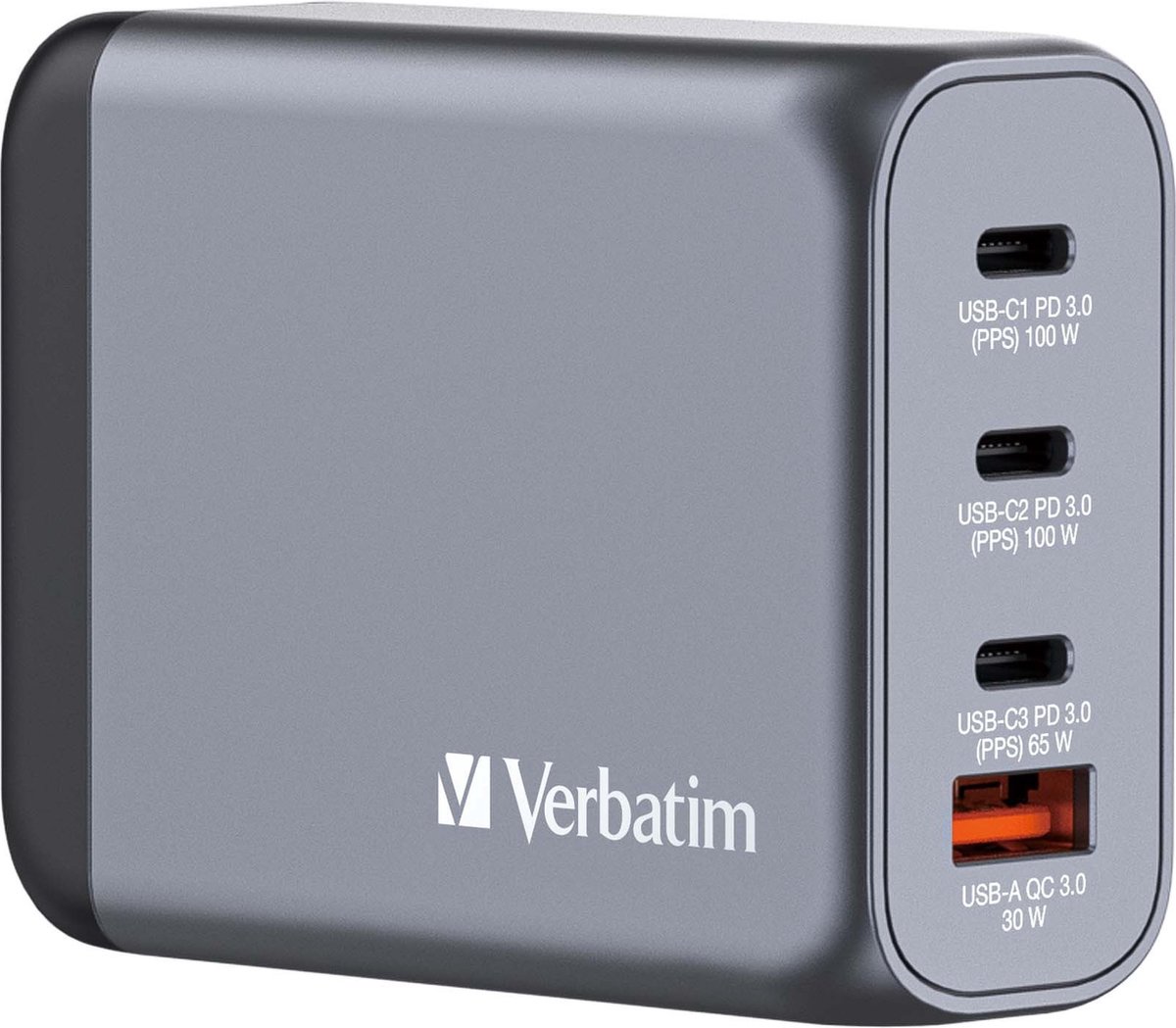 Verbatim Gan Charger 4 Port 100W 32202
