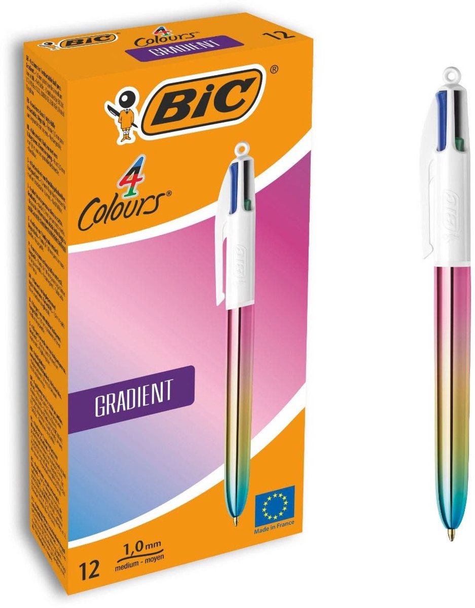 Bic CF12 4 Colori Wood Gradient 511034