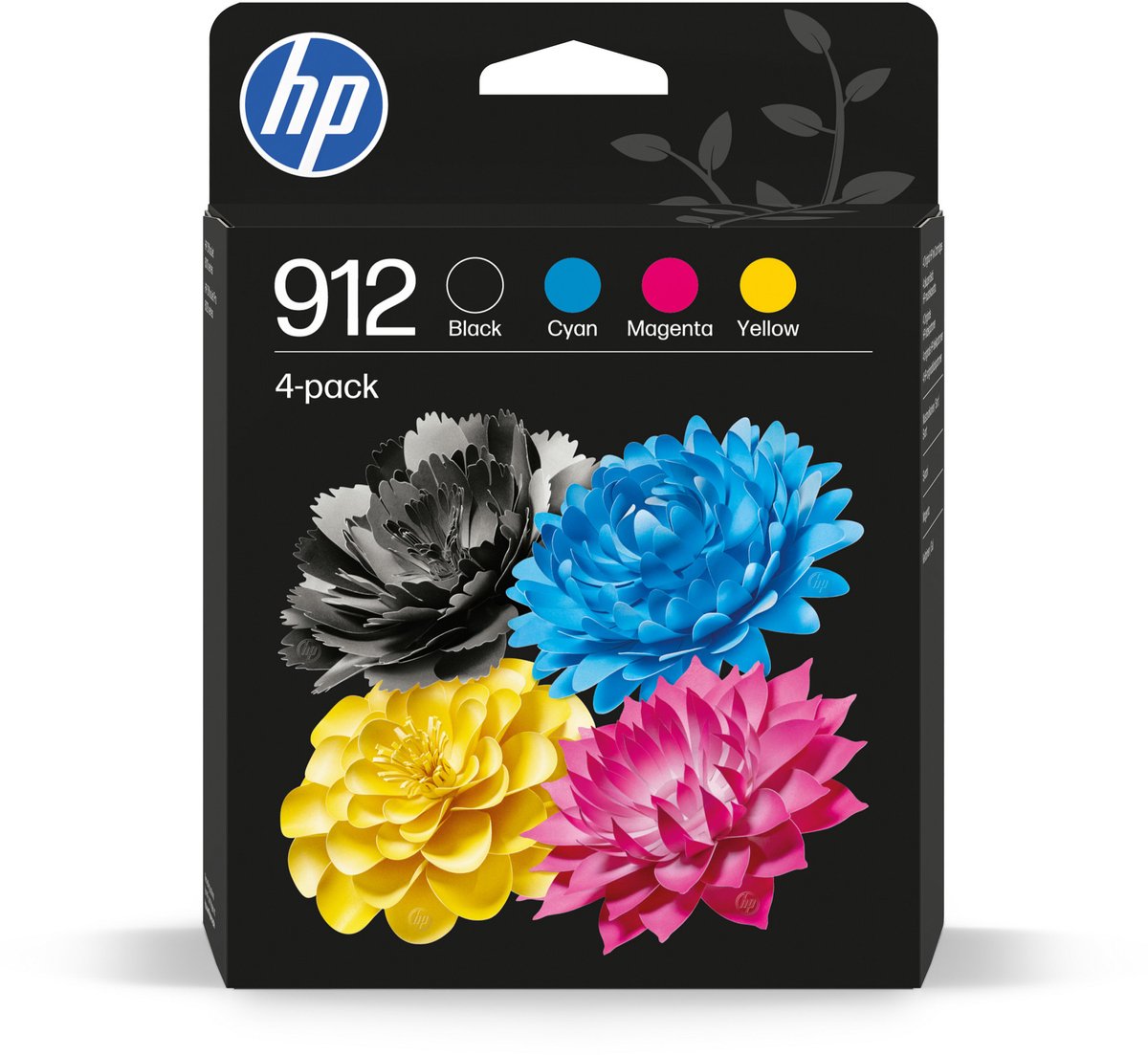 Hp 912 Cmyk Original Ink Cartridge 4-Pack 6ZC74AE#LS1
