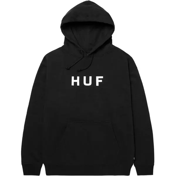HUF Essentials OG Logo Huvtröja (S - Black)