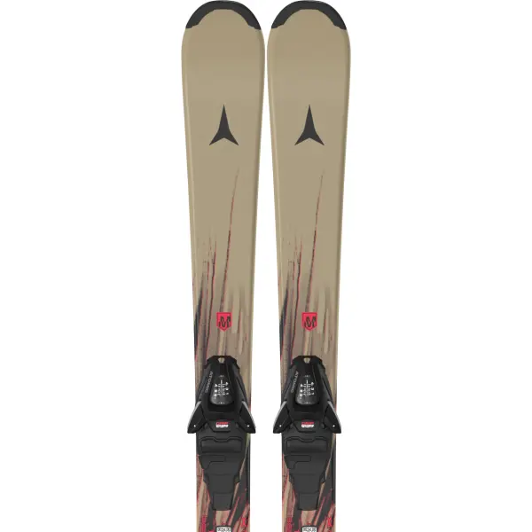 Skidor Barn Atomic Maverick + C 5 GW (120cm - Sand / Fire Red)