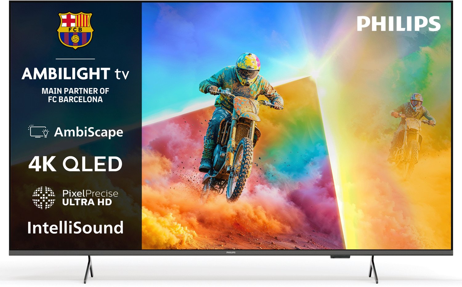 Philips 43 Ultra HD QLED 4K TV Smart Ambilight Titan Os 43PQS8501/12