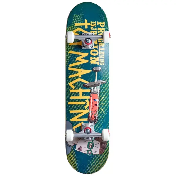 Skateboard Komplett Toy Machine Programming Injection (8" - Grön)