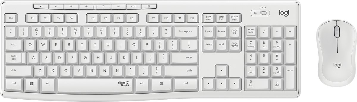 Logitech MK295 Silent Wireless Combo - Off White Ita Mediter 920-009821