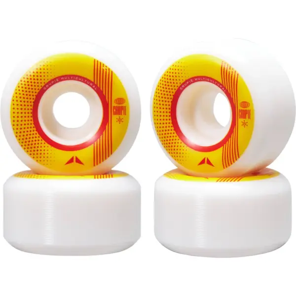Skateboard Hjul Crupié Carlos Ribeiro 101A Wide 4-Pack (53mm - Gul)