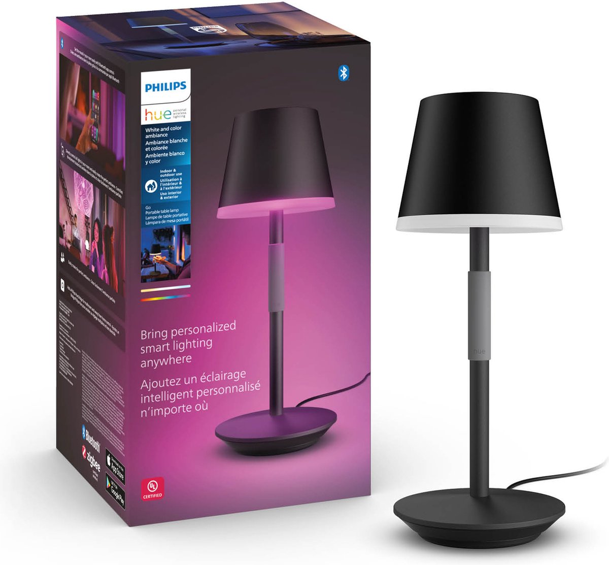 Philips Hue Go Lamp Tavolo Ric Nera Wireles 929003128501