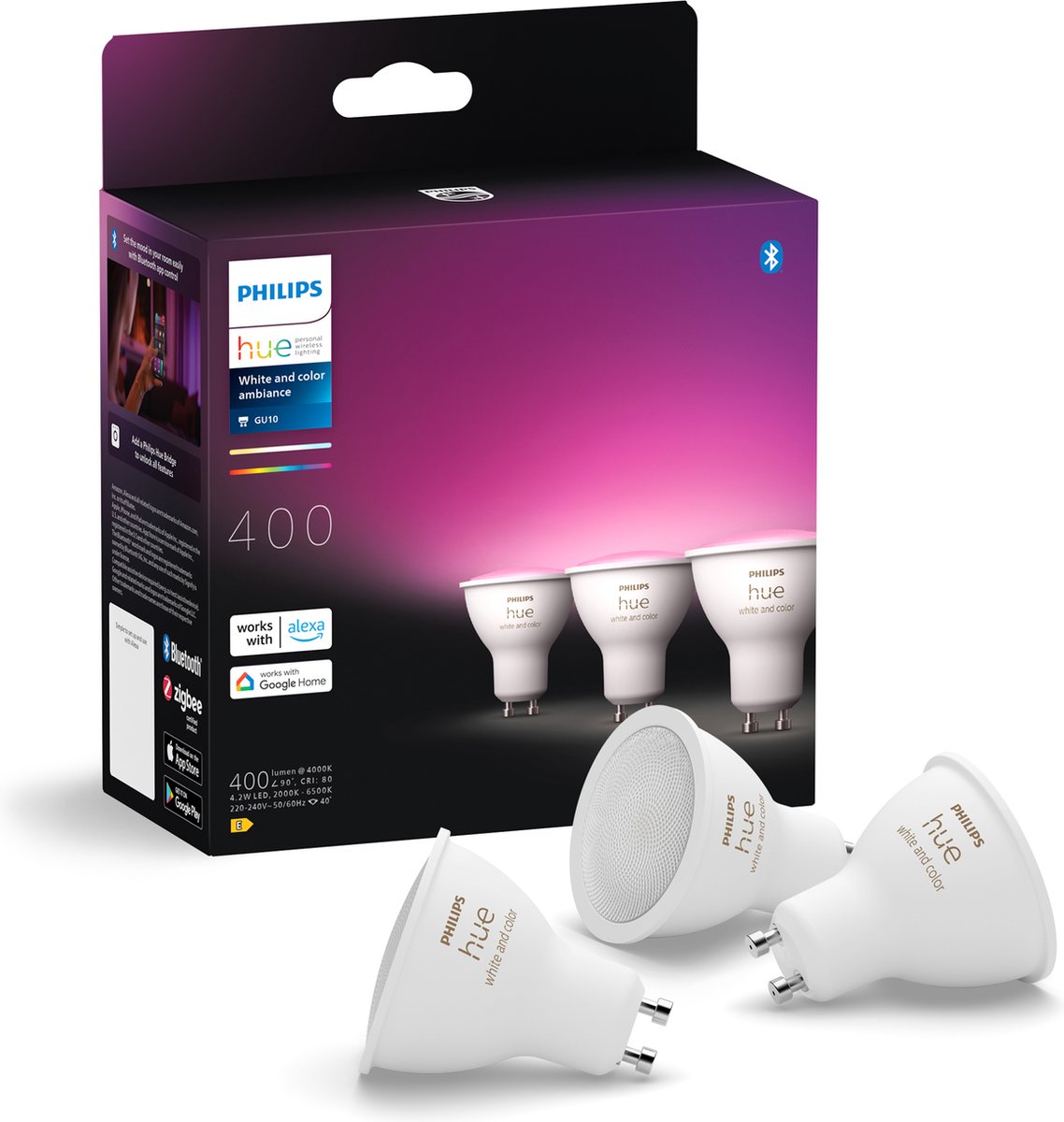 Philips Hue White Color Ambiance 3X GU10 929003666503