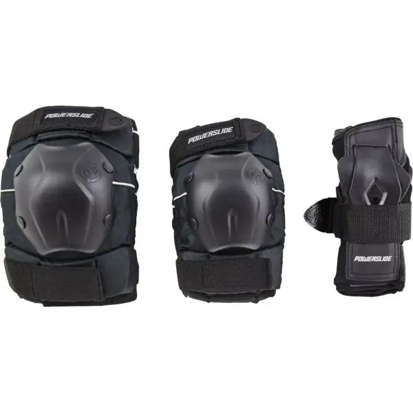 Skyddsset Powerslide Standard Men 3-pack (M - Svart)