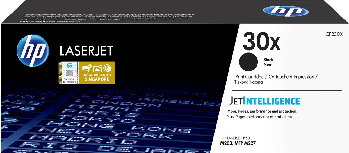 Hp Cartuccia Toner Nero Originale Ad Alta Capacità Laserjet 30X CF230X