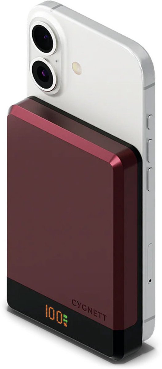 Cygnett Magslim 10k Power Bank - Cherry CY5646PBCHE