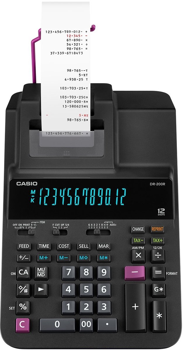 Casio 4549526620683 DR-200R-BK-E-EC