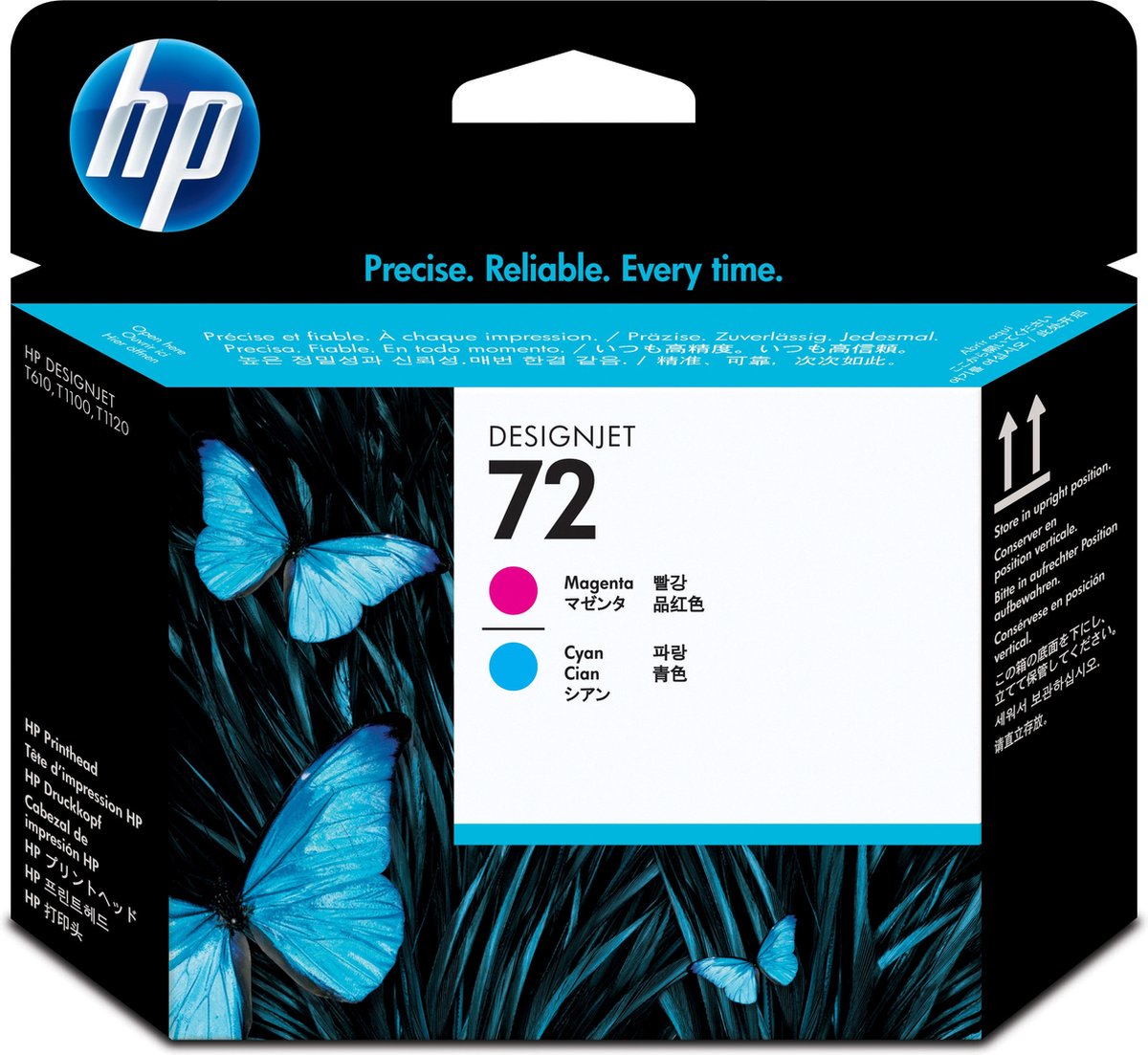 Hp Testina Di Stampa 72, magenta/ciano C9383A
