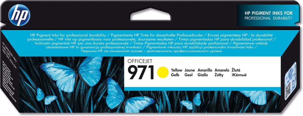 Hp Cartuccia Inchiostro Giallo 971 Yellow Officejet CN624AE
